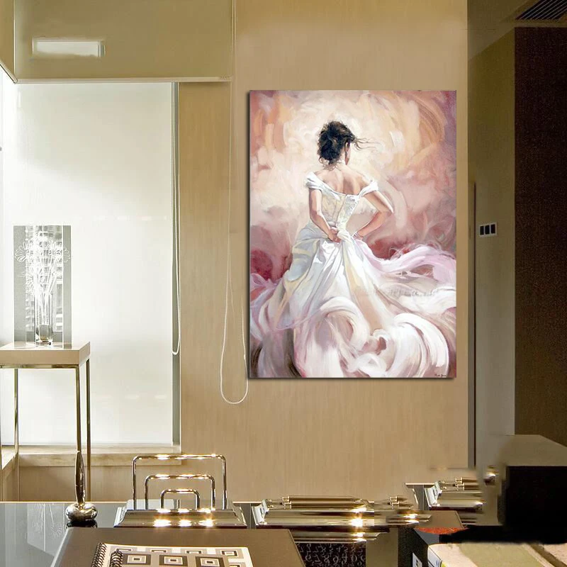 Современное сексуальное Белое платье ручной работы для танцоров с изображением