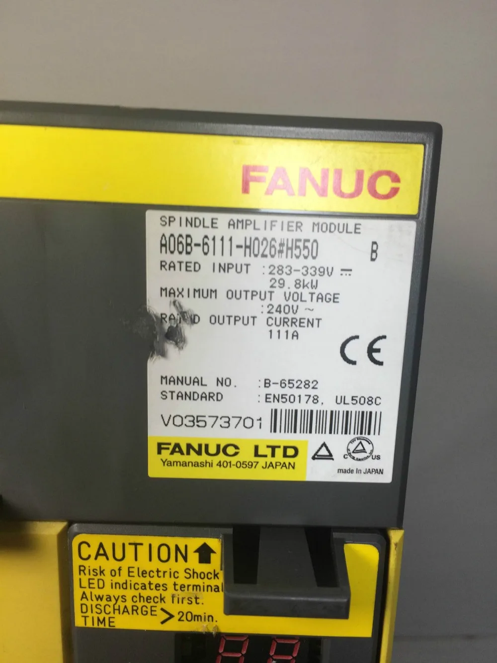 Новинка 100% усилитель шпинделя FANUC A06B 6111 H026 # H550|motor driver|spindle motor driverdriver |