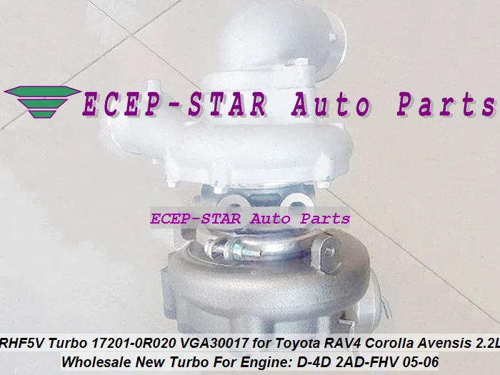 RHF5V VB13 172010R020 17201 0R022 VBA30017 VCA30017 Turbo для Toyota RAV4 D 4D Corolla Avensis Auris Verso 2AD FHV 2ADFHV 2.2L|turbo turbo