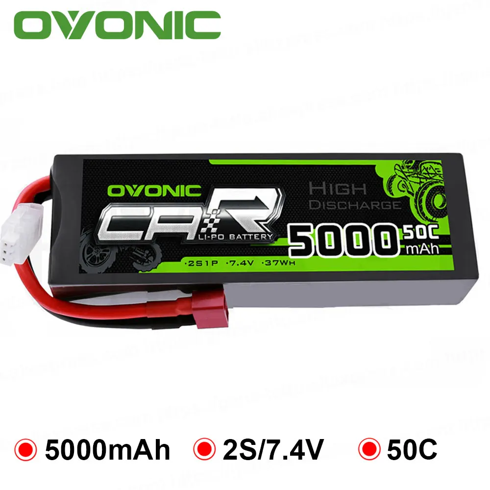 2 упаковки ovoic RC автомобильные аккумуляторы 6200mAh 5200mAh 5000mAh 4600mAh Lipo 2S Аккумулятор 7,4 V с штекером Deans для автомобиля лодки Heli Quad