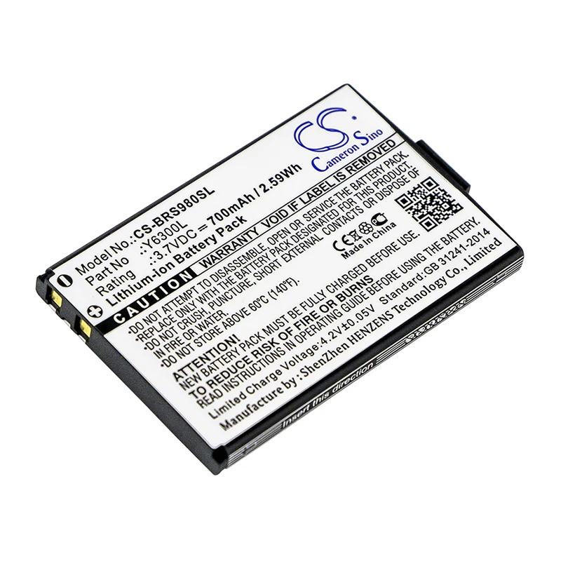 Аккумулятор Cameron Sino 700 мАч для BLINC G2 ONEAL RF710 RF 730 RS 980 RT 712 TORC V200 VCAN Y6300L|Аккумуляторы