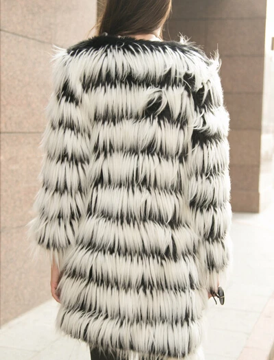 Супер качество 2014 новинка женщины волосатая лохматый искусственного меха лисы о