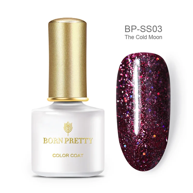 BP-SS03 BORN PRETTY, 6 мл, чистый цветной гель для ногтей, лак, серый, синий цвета, замачиваемый, УФ светодиодный, Полупостоянный Гибридный Гель для дизайна ногтей - Цвет: BP-SS03