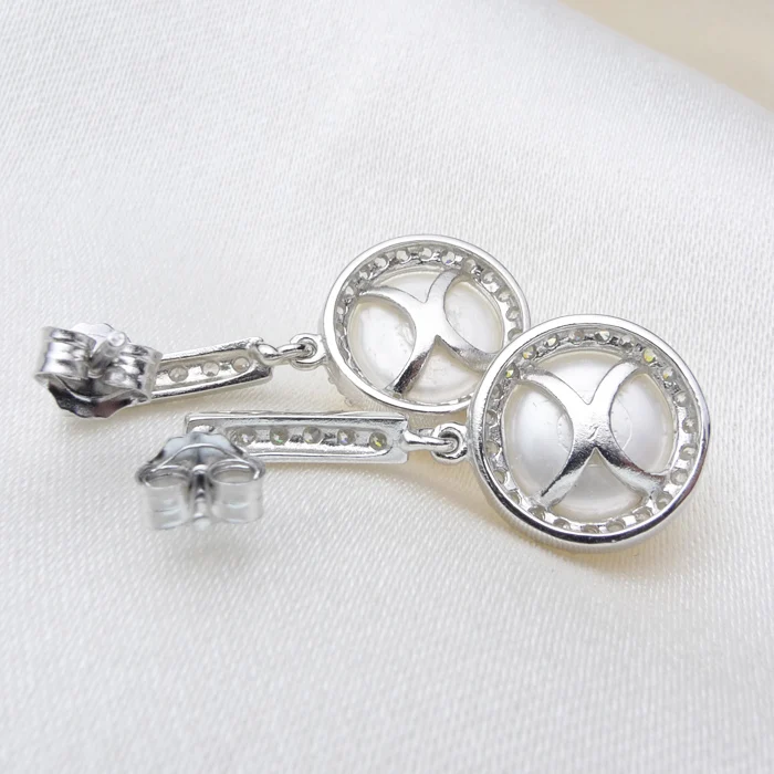 

real natural big The only Olympic Girls Wedding-Jewelry earrings earring natural pearl long Steamed Buns round