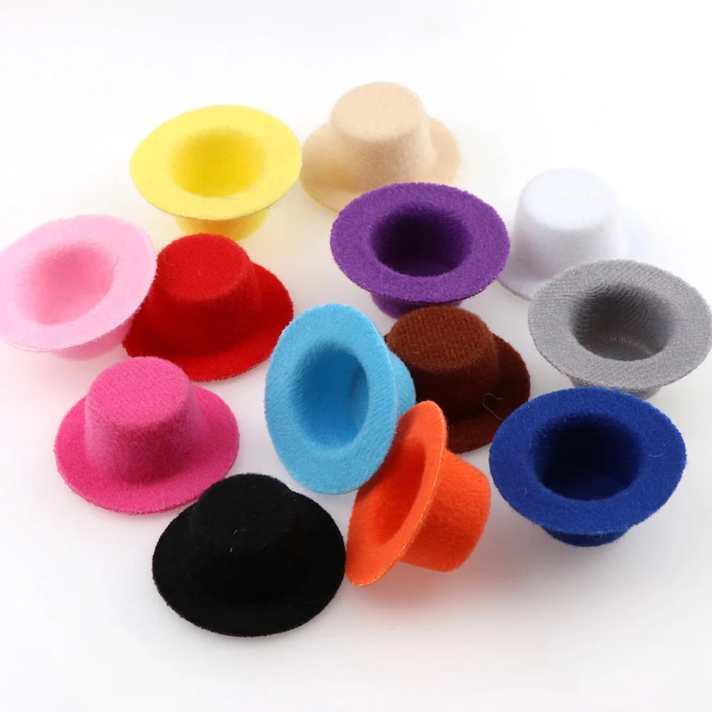 

10pcs High Quality Wool Hat Mini Doll Hat Ornament Small Hat For Kids Gift DIY Jewelry Accessories Craft Decoration
