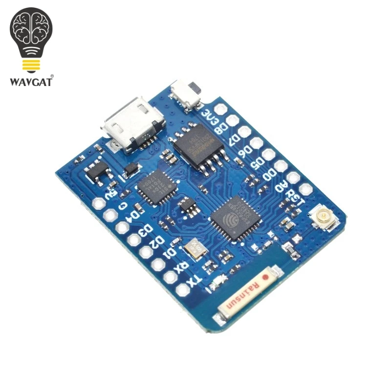 Фото Внешняя антенна WeMos D1 mini Pro - 16 м, разъем для Wi-Fi и бесплатной антенны, 1 шт. №4