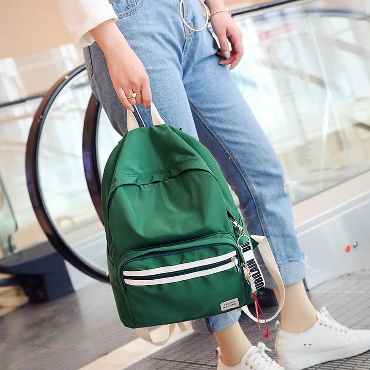 Японский Харадзюку сплошной цвет ulzzang backbag дикая кисть уличная Студенческая сумка стример женский рюкзак
