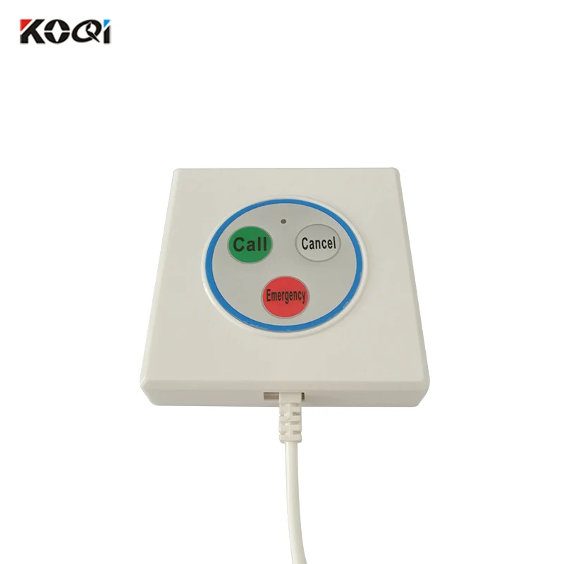 Hospital Nurse Call System of 1 big size LCD display 6 multi-button emergency Panic Alarm System Pagers Wireless