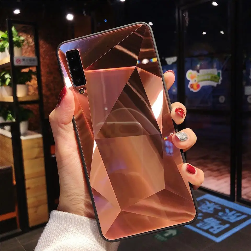 2019 новейший чехол для телефона Samsung Galaxy A7 A8 A6 A5 2018 J4 J6 Note 9 8 S9 S8 Plus жесткий с алмазной