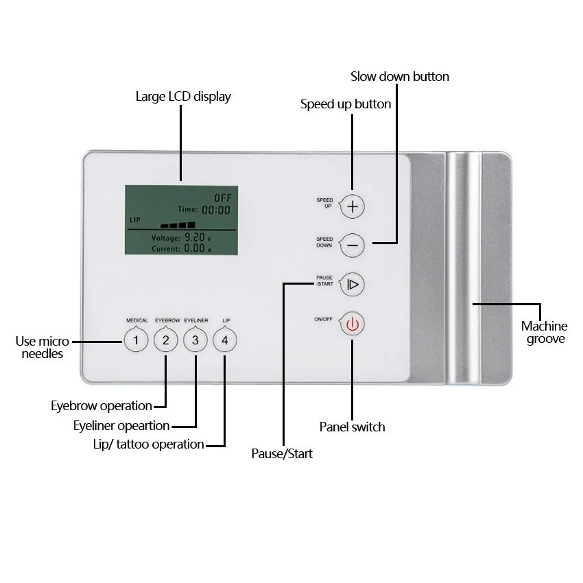 Татуировки Kit Набор цифровой Перманентный Макияж татуировки устройства комплект