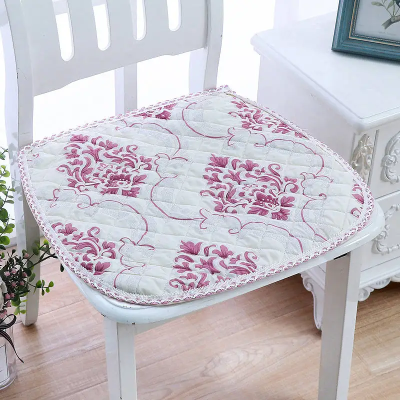 fanhuasijinzi Подушка для стула Нескользящая супер мягкая подушка для стула Decoratif Пастораль для всех сезонов подушка для сиденья может быть зафиксирована на стуле Coussins - Цвет: fanhuasijinzi