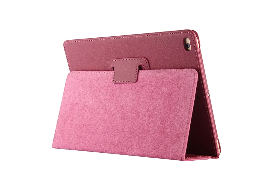 Rose Личи поверхность флип из искусственной кожи чехол для Apple ipad(1822,1823) 9,7 с retina стенд для ipad air 1 Air 2 Чехол ipad 5/6 - Цвет: Rose