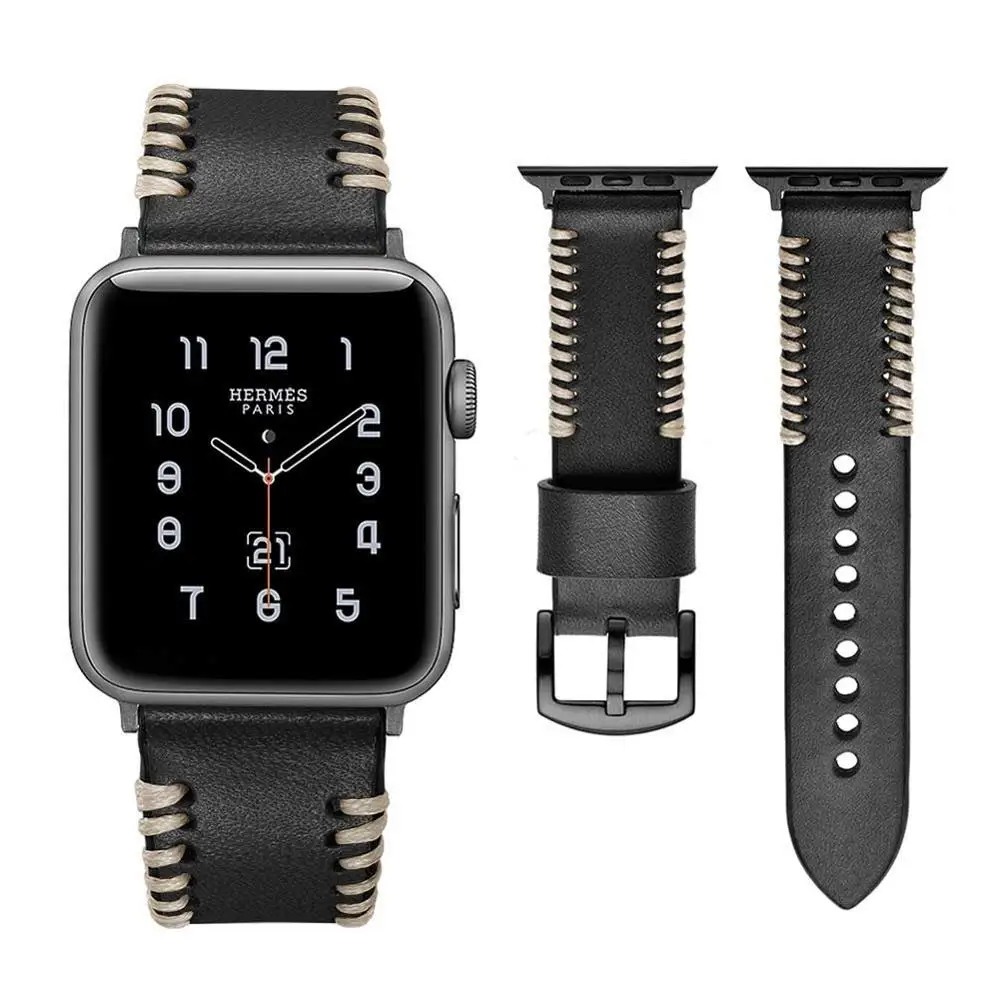 Сменные ремешки для часов Apple Watch Series 3 2 1 42 мм из натуральной кожи|watch for apple|apple
