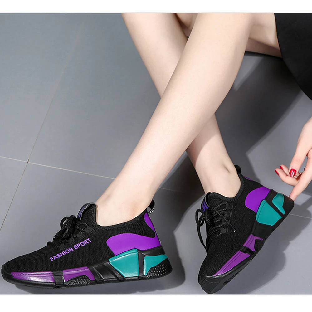 Танцевальная обувь для тренировок спортивная Красного/фиолетового/белого цвета