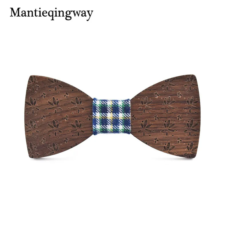 Mantieqingway деревянный галстук-бабочка галстук вечерние рубашки с бантом Gravatas Тонкий
