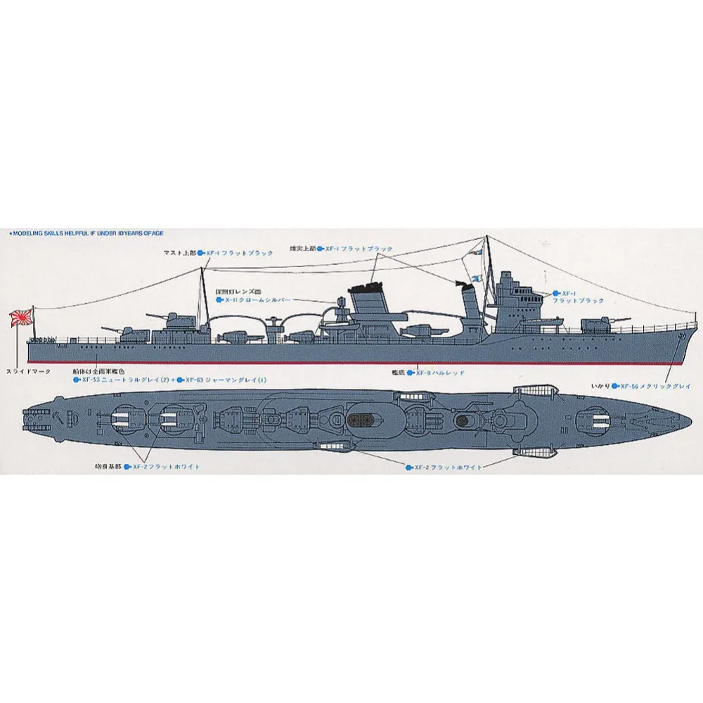 OHS Tamiya 31406 1/700 японский флот эсминец Akatsuki Ассамблеи масштаба военный корабль
