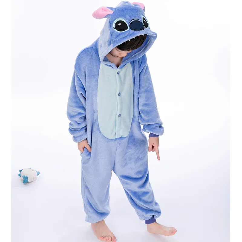 Girls Boys Cute Unicorn Pajama Sets Hooded Autumn Winter Homewear Children's pijama cartoon Animal pajamas for Kid boy Sleepwear |