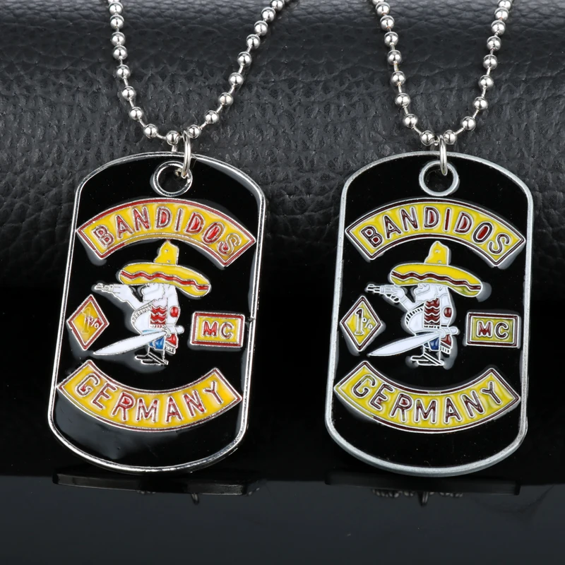 Germany Bandit Pendant Necklace Motorcycle Club With Beads Chain Biker Style Robber for Men Fans Gift-30 | Украшения и аксессуары