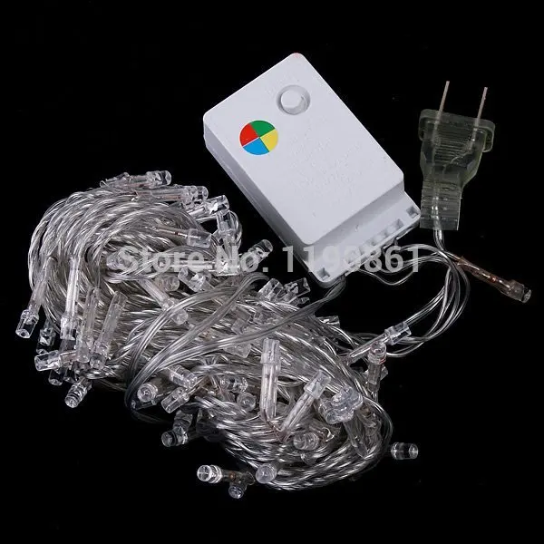 Бесплатная доставка Рождественская светодиодная гирлянда 110 В/220 В 10 м/100