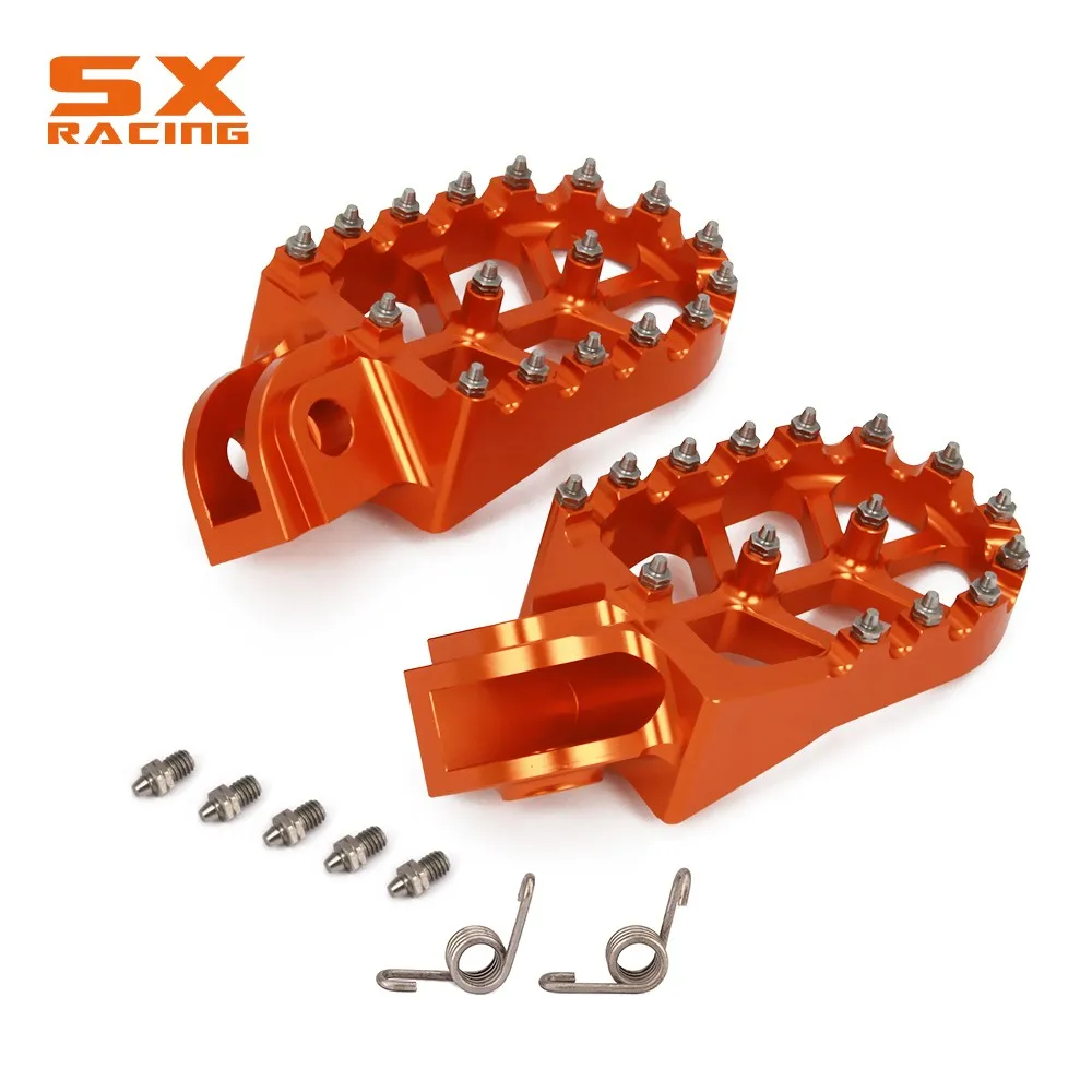 Мотоцикл Алюминий подножки подножек педали для ног KTM SX EXC SX SXS SXF XCW шесть день 125 150 250 350 450 525 530