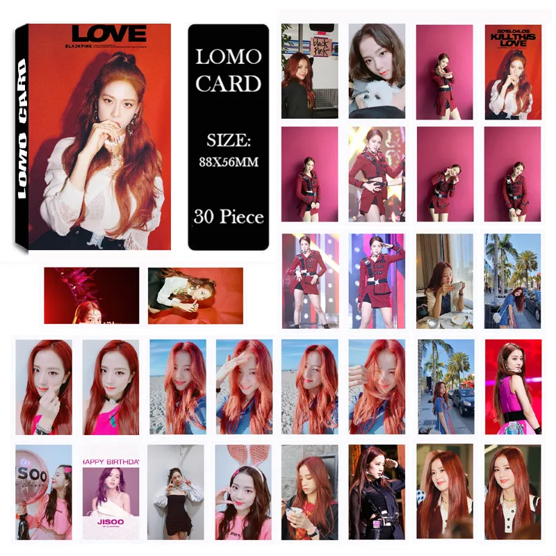 Youpop KPOP BLACKPINK Kill This Love JISOO LISA JENNIE альбом ломо карты Новая мода самодельная бумажная фото карта Фотокарта LK638