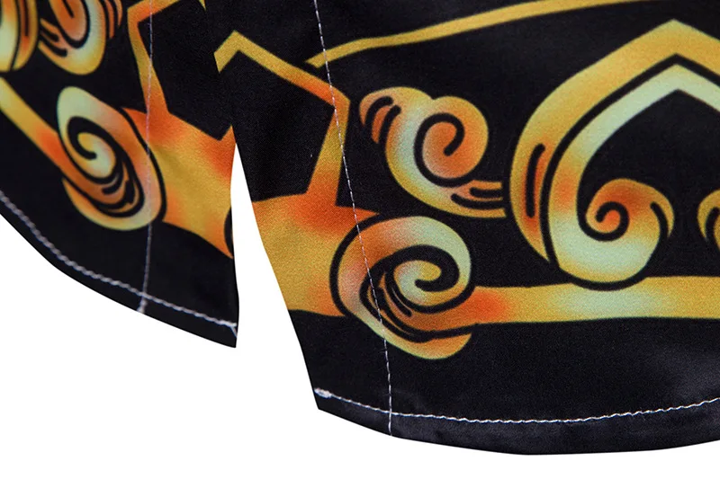 

Mens Luxury Design Gold Floral Print Casual Button Down Shirt 2018 Fashion Slim Fit Long Sleeve Dress Shirts Men Chemise Homme