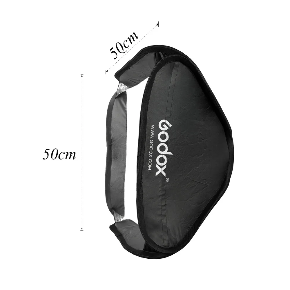 Godox 50x50 см Softbox + S тип ручной вспышки Speedlite кронштейн Bowens сумка для Canon sony Nikon Камера