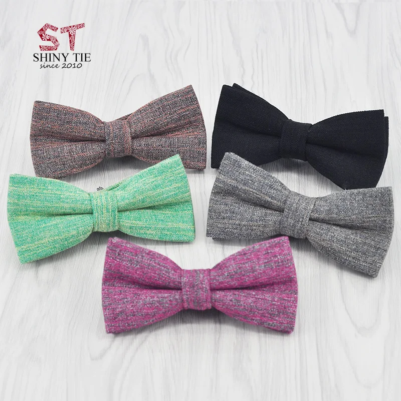 2018 Новый стиль ручной работы полосатый хлопчатобумажный галстук бабочка