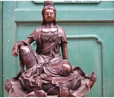 Медь Латунь КИТАЙСКИЙ ремесла украшения Азиатских 18 ДЮЙМОВ Китайский Чистая