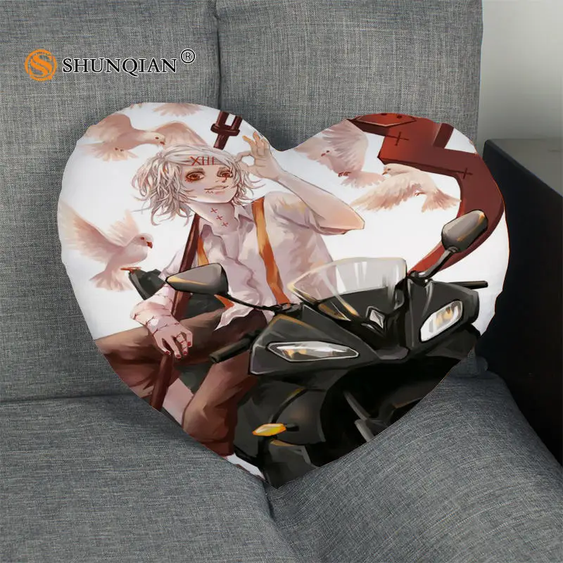 Горячая Распродажа одежда с надписью Tokyo Ghoul сердце Форма Наволочка на заказ