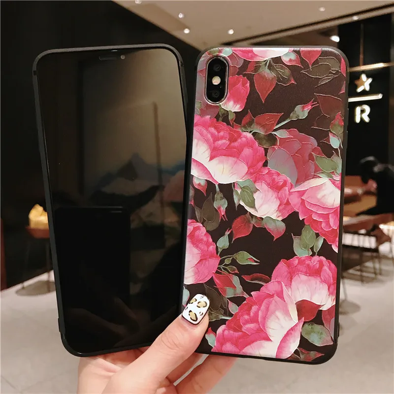 Чехол для телефона из мягкого ТПУ и ультратонкого с цветочным рисунком Huawei Mate 20 P10