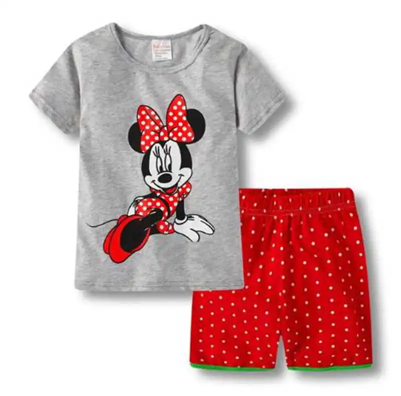 New Girls Summer Clothing Conjunto Menina Pyjamas Kids Animal Giraffe Children Set Ensemble Fille Meisjes Kleding |