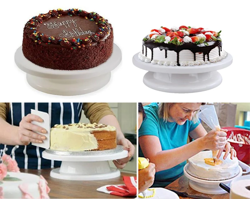 WALFOS инструменты для украшения торта вращающаяся подставка Sugarcraft на платформе