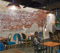 beibehang papel de parede custom wallpaper 3d photo mural paint cement vintage brick wall cafe restaurant background wall paper