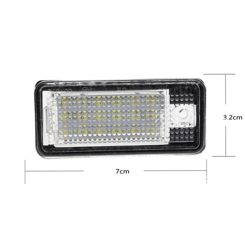 KEYECU 2 шт. 18 SMD 6000K светодиодный светильник номерного знака без ошибок для Audi A3 S3 A4 S4