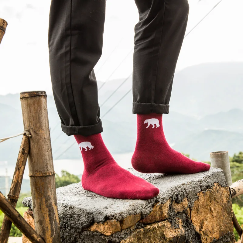 Носки мужские длинные хлопковые с принтом Осень-зима 2017 | Мужская одежда