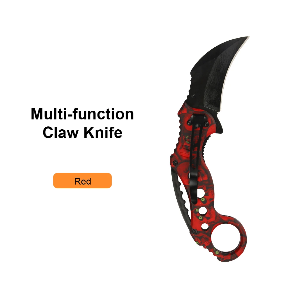Red Knife JelBo мини охотничий нож многофункциональный портативный карманный Самозащита Karambit складной походный нож для выживания из нержавеющей стали нож Инструменты - Цвет: Red Knife