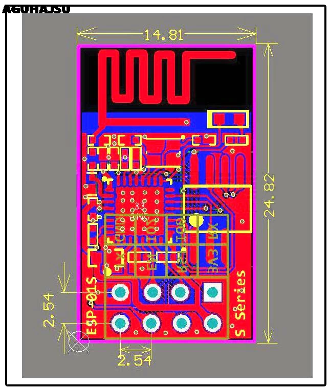 1 шт./лот ESP 01 01S ESP8266 серийный WIFI модель гарантирована подлинность Интернет вещей|Интегральные схемы| |