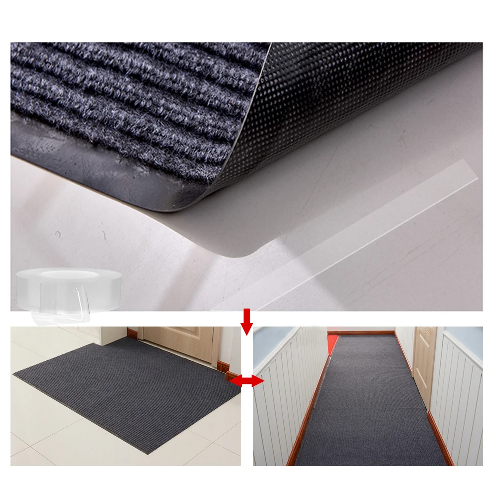 Бесшовная нано лента Двухсторонняя клейкая бесследная моющаяся съемная