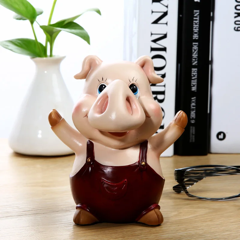 Милый поросенок очки подставка для очков изделия из смолы прекрасные