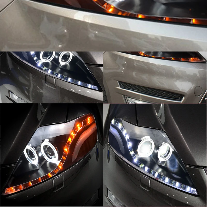 Hlxg дневные ходовые огни для Ford Mondeo автостайлинг светодиодный HID Рио фары