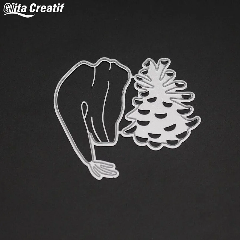 Glita creatif hat pine nut Background Metal Cutting Dies Decorative Scrapbooking Craft Die Cut Embossing Paper Cards Stencil | Дом и сад