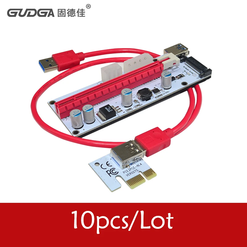 10 шт./лот 3 в 1 4pin molex pci e riser card 6pin USB 0 кабель для передачи данных SATA/4Pin/6Pin IDE разъем