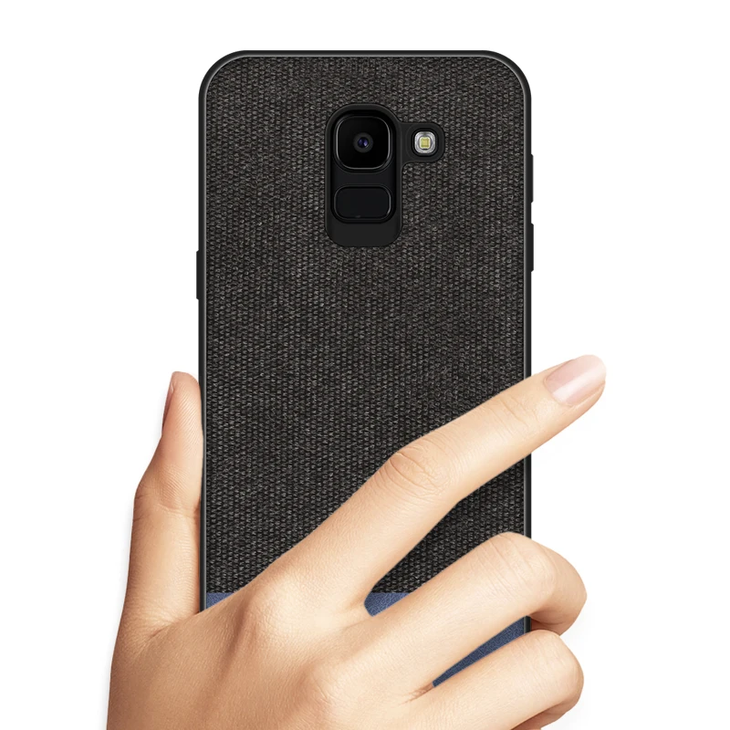 Мягкий силиконовый чехол для Samsung Galaxy J4 роскошный тканевый J6 J8 Core J2 Plus 2018 |