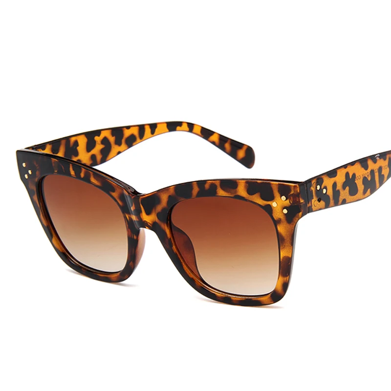 leopard tea Longketter Винтажные Солнцезащитные очки кошачий глаз женские Модные леопардовые Солнцезащитные очки женские сексуальные очки UV400 очки - Цвет линз: leopard tea