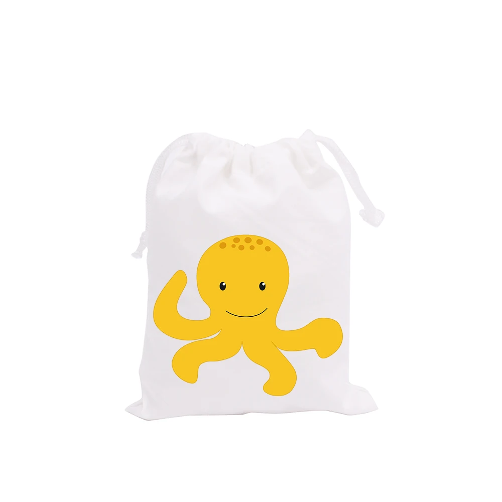 Under the Sea Party Favor Bags Candy Marine Animals Theme Crab Octopus Birthday Gift Kids Supplies | Дом и сад