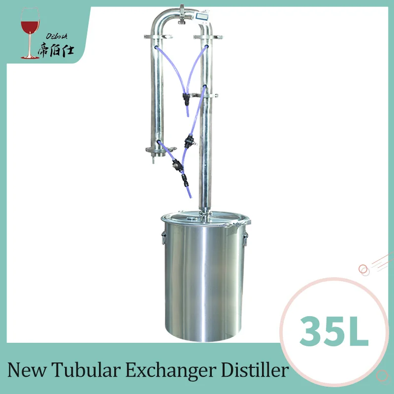 Distiller 35L 35Л/60л для приготовления в домашних условиях дистиллятор трубчатый теплообменник дистиллятор лунный спирт машина с медная сетка дистилляционная башня - Цвет: Distiller 35L