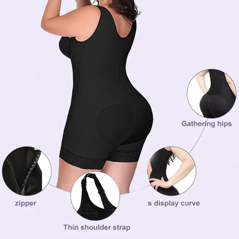 2019 Women Body Shaper Tummy Control Waist Cincher Bodysuit Slimmer Shapewears DC88 | Красота и здоровье