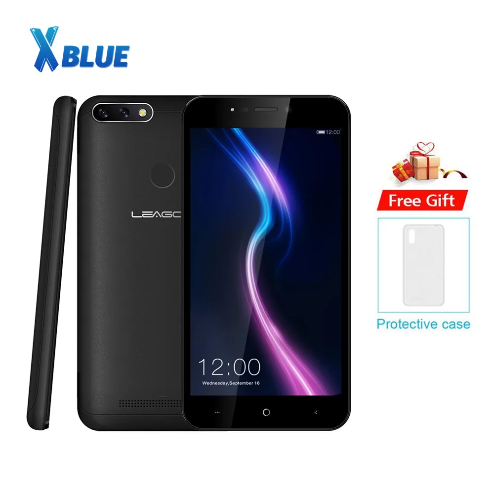 LEAGOO POWER 2 Pro 5.2&quot HD Mobile Phone Android 8.1 MTK6739 Quad Core 2GB 16GB 4000mAh Face ID 8MP Dual Cameras 4G Smartphone |