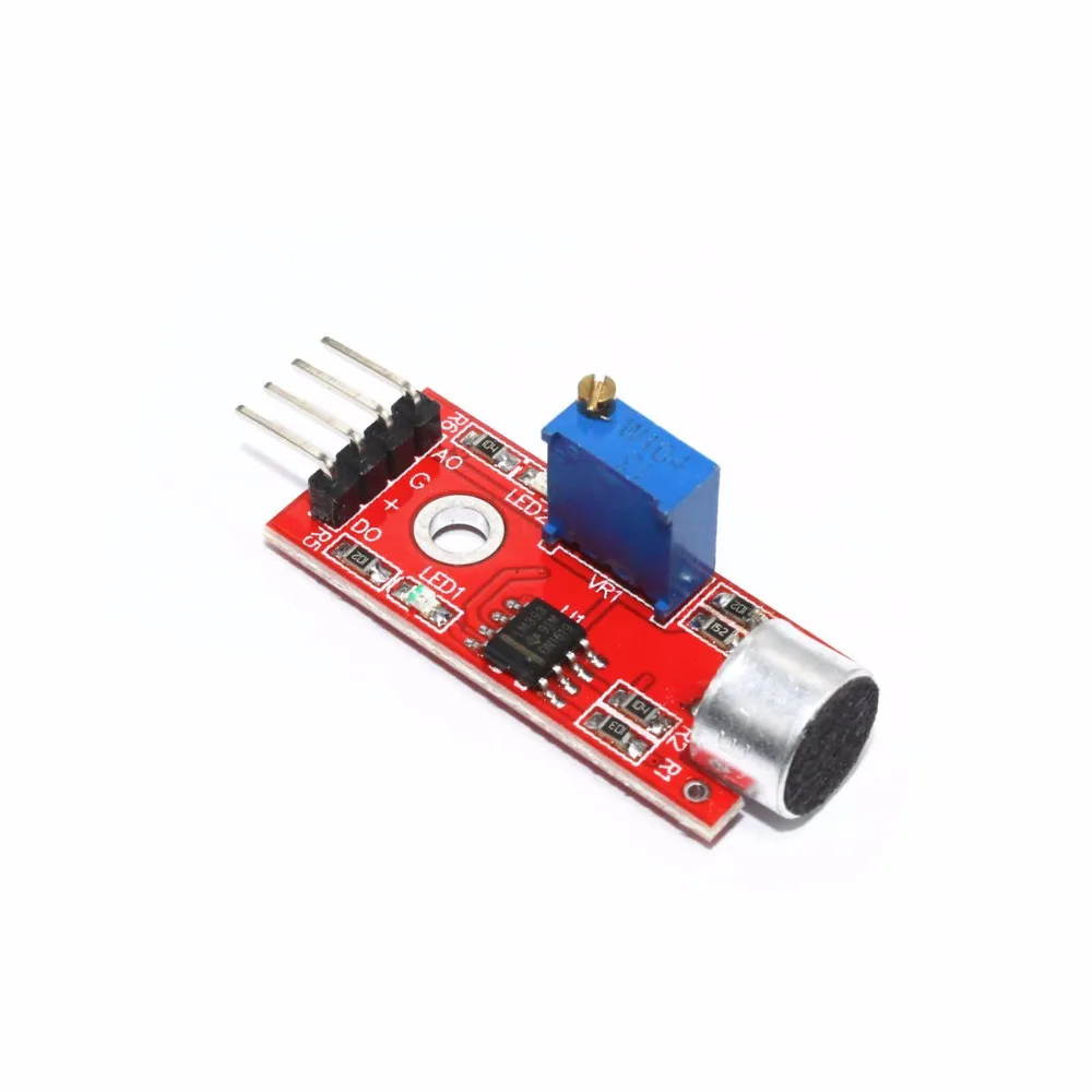 

High-sensitivity microphone sensor module, KY-037 sound module, Sound detection